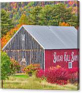 Sugar Hill Sampler New Hampshire White Mountains Canvas Print