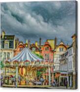 Summer In Troyes, France Canvas Print
