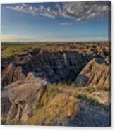 Summer Morning In The Badlands Canvas Print