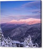 Summit Views, Winter On Mt. Avalon Canvas Print