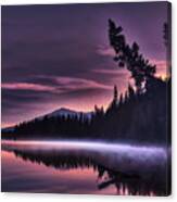 Sun Rise On Fish Lake Canvas Print