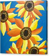 Sunflowers Five Canvas Print