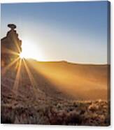 Sunrise At Mexican Hat Canvas Print