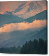 Sunrise At Mount Baker Canvas Print