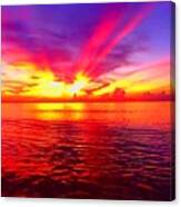 Sunrise Beach 18 Canvas Print