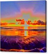 Sunrise Beach 52 Canvas Print