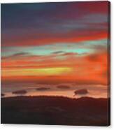 Sunrise From Cadillac Mountain Canvas Print