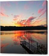 Sunrise - Lake Pennessewassee, Maine Canvas Print