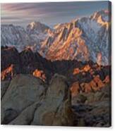 Sunrise, Mount Whitney, Alabama Hills, California - 6420 Canvas Print