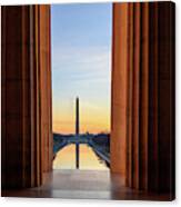 Sunrise On The National Mall Canvas Print