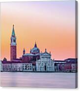 Sunrise With San Giorgio Maggiore Canvas Print