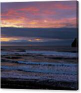 Sunset Across The Pacific Ocean 23b Canvas Print