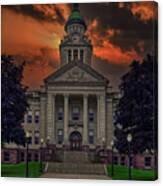 Sunset At The Courthouse Canvas Print