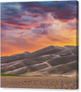 Sunset At The Dunes Canvas Print