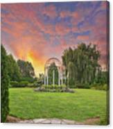 Sunset At The Temple Of Love Canvas Print
