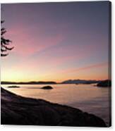 Sunset At Tofino Canvas Print