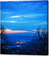 Sunset Blue Canvas Print