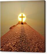 Sunset Cross Canvas Print