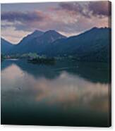 Sunset In The Alps Canvas Print