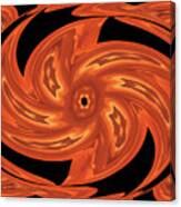 Sunset Kaleidoscope - Pinwheel Canvas Print
