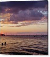 Sunset - Keyport, Nj Canvas Print