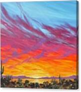 Sunset Lake Canvas Print