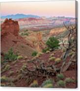 Sunset On Capitol Reef Canvas Print
