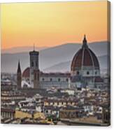 Sunset On Florence Canvas Print