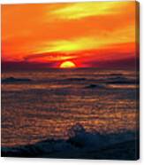 Sunset On The Horizon, Perdido Key, Florida Canvas Print