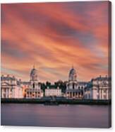 Sunset Over Greenwich Canvas Print