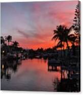 Sunset Over Key Largo, Florida Canvas Print