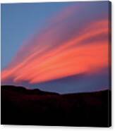 Sunset Paints Stinson Mountain Canvas Print