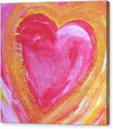 Sunshine Heart Canvas Print