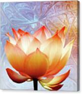 Sunshine Lotus Canvas Print