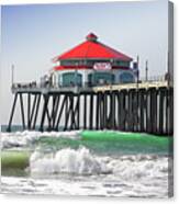 Surfing At Rubys Cafe Canvas Print