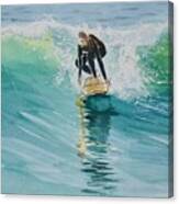 Surfing Portugal Canvas Print
