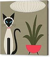 Tabletop Siamese Pink Canvas Print
