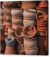 Tagine Cookers And Other  Pottery Canvas Print