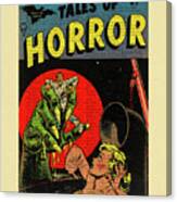 Tales Of Horror Comic Book Cover Canvas Print