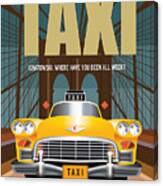 Taxi Tv Series Poster Canvas Print