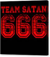 Team Satan Canvas Print