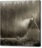 Teepee In The Light Canvas Print