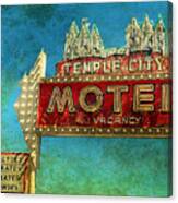 Temple City Motel Canvas Print