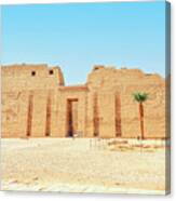 Temple Of Ramesses Iii Canvas Print