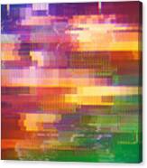Test Screen Abstract Glitch Texture Canvas Print