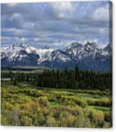 Teton Panorama Canvas Print