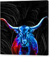 Texas Longhorn - Abstract Canvas Print