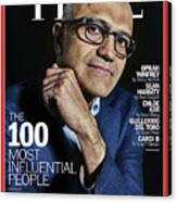 The 100 Most Influential People - Satya Nadella Canvas Print