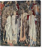 The Arming And Departure Of The Knights Canvas Print