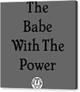 The Babe With The Power  Labyrinth Baby Green Canvas Print